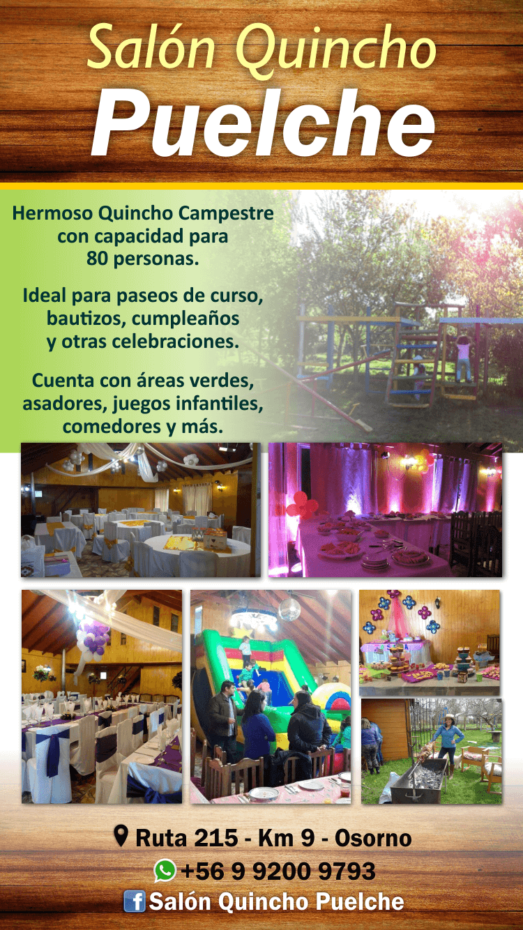 salon quincho centro de eventos en osorno