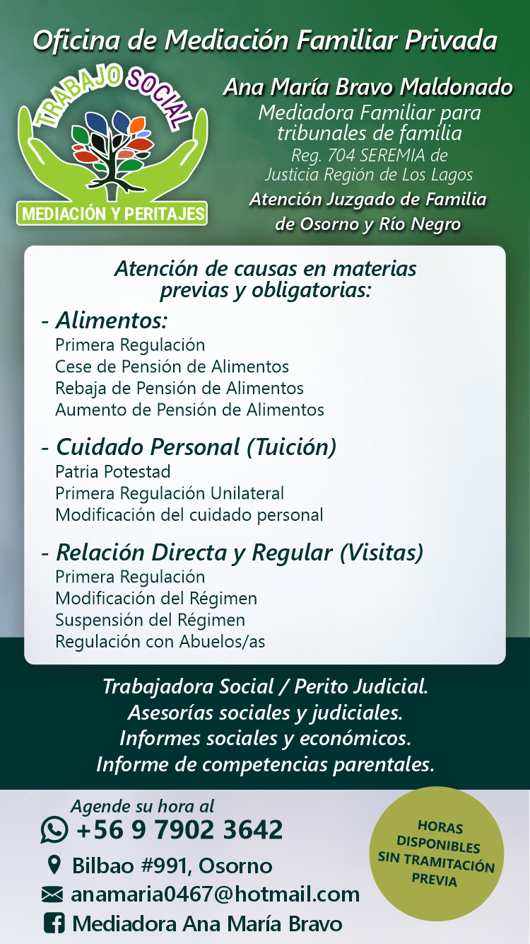 mediacion familiar peritaje osorno