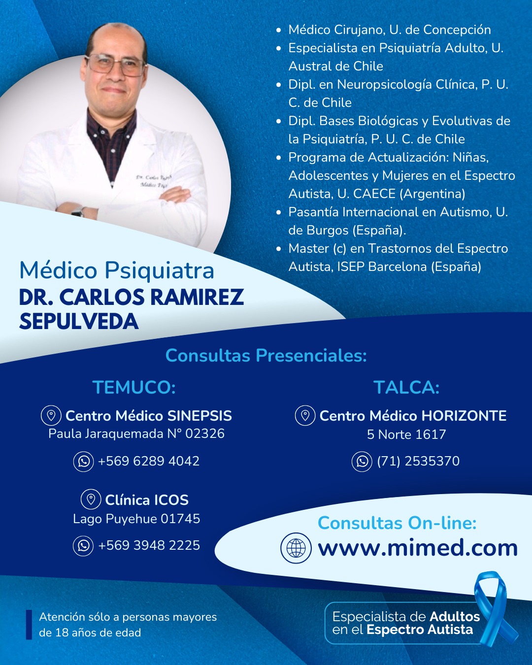 psiquiatra especialista de adultos en el espectro autista