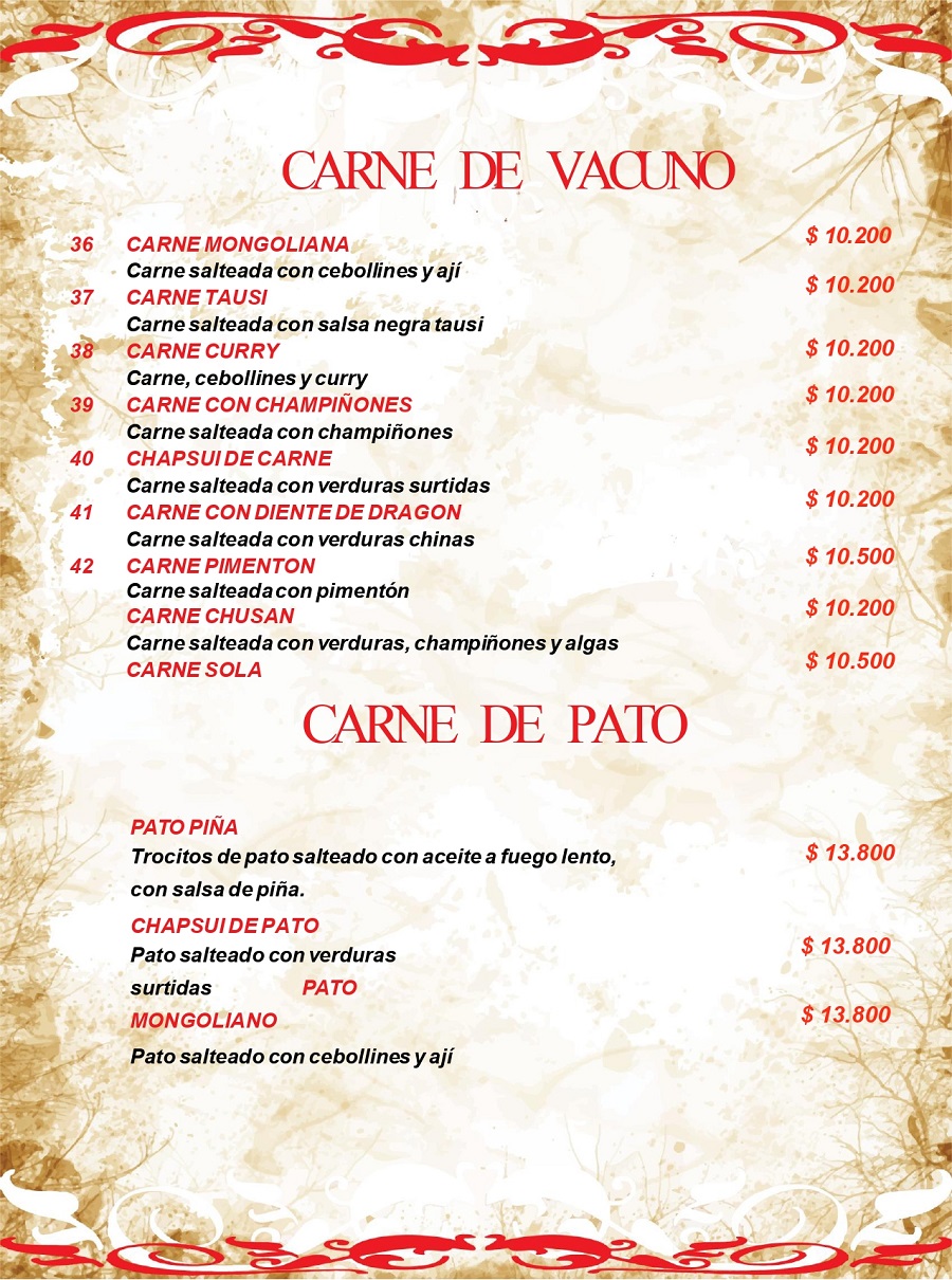 carta comida china restaurant chino osorno 6