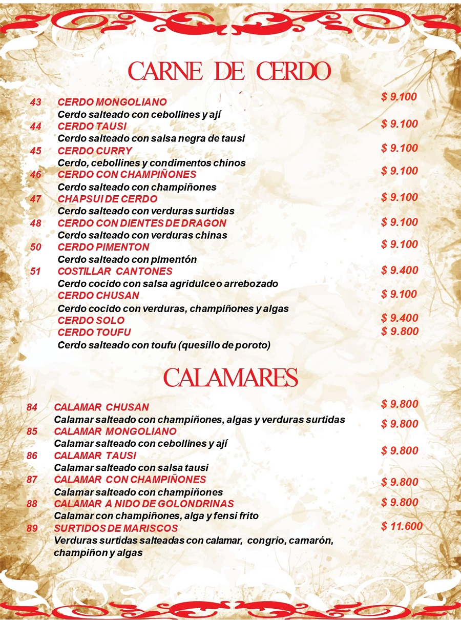 carta comida china restaurant chino osorno 7