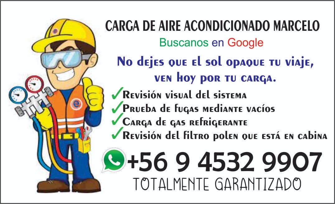 servicios marcelo osorno carga de aire acondicionado