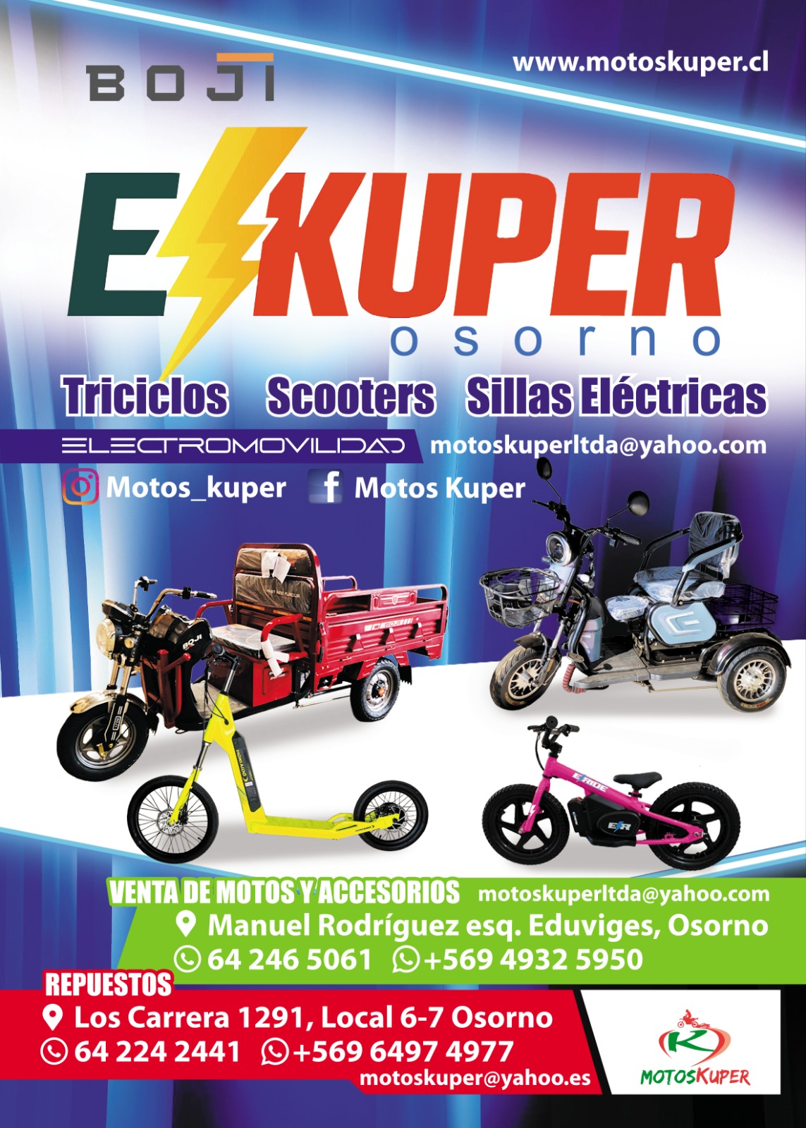 motos electricas osorno electromivilidad